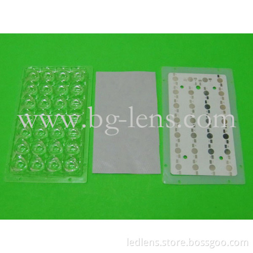 4x7 28W street light led lens B with PCB and thermal pad